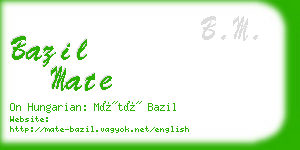 bazil mate business card
